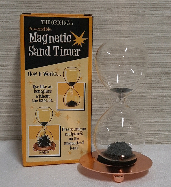 NEW Magnetic Sand Timer 6 inches tall