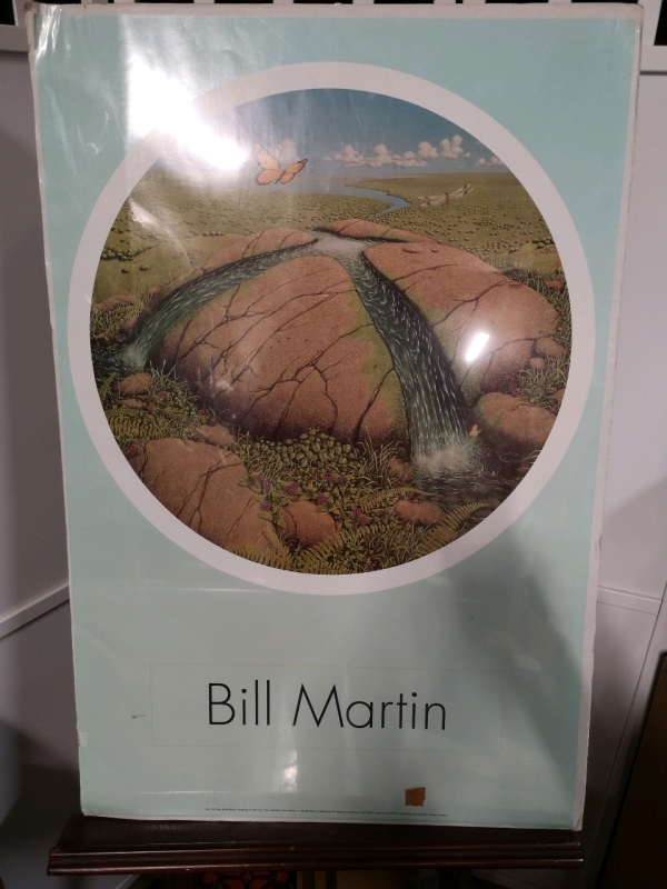 Vintage 1990 Rock Poster by Bill Martin