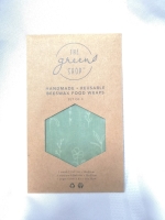 New The Green Shop Reusable Beeswax Food Wraps - Set of 3
