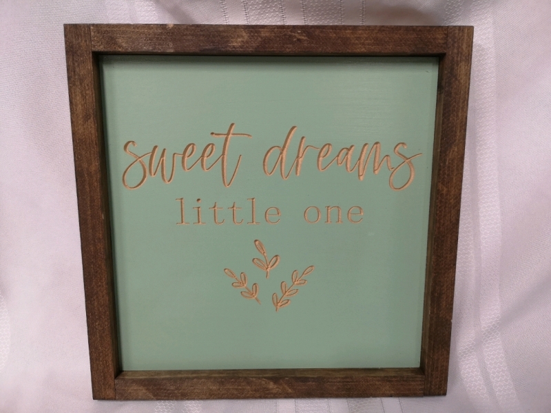 New Frame Wall Art " Sweet Dreams Little One "