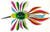 New Hand Carved & Painted Hanging Wooden Alebrije Hummingbird 17" Long (Including Tail Feathers) - 2