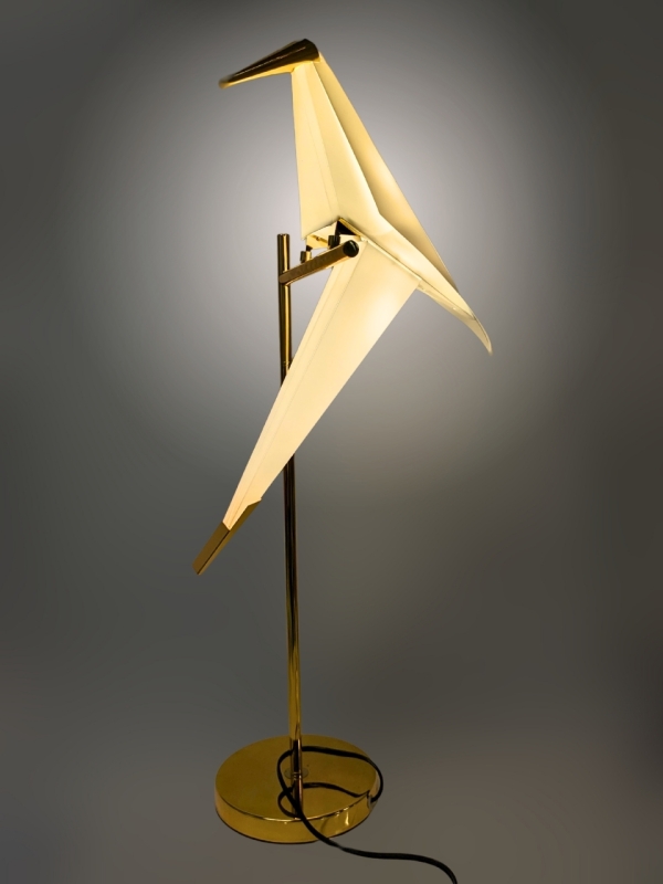 Wow! New 34" Tall Origami Style Bird Table / Desk Lamp