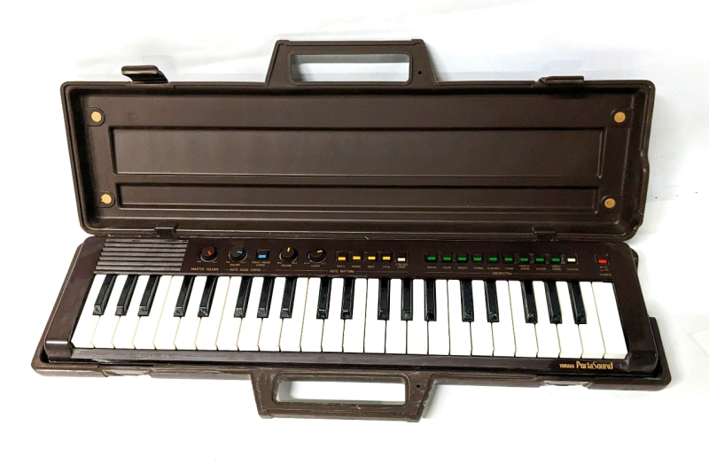 Vintage YAMAHA PortaSound 44-Key Keyboard with Case Model PS-3 Made in Japan