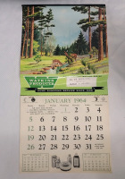 Vintage 1964 Watkins Products Advertising Calendar with All Months Still Present