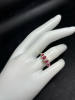 10KT yellow Gold Ruby Diamond Ring - 2