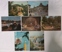 Vintage 1960s Colorvox Musical 45rpm LP Large Playable Postcards , Budapest Hungary