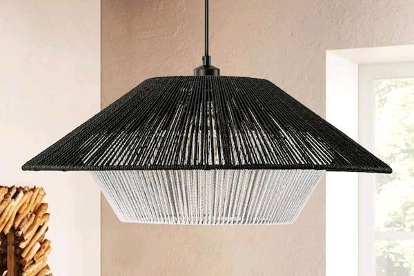 New Single Light Modern Island Hat Pendant Light with Hemp Rope Shade JP-451-1