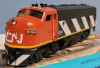 Athearn HO Scale CN Zebra F7B Power Railroad Model Locomotive Engine #9162 - 2