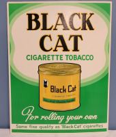 Black Cat Cigarette Tobacco Hard Stock Paper Advertising . Measures 10.5"×13.5"