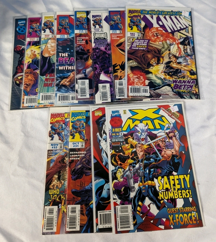 12 Marvel X-Man Comics