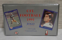 Vintage Jogo CFL Trading Cards 1991 Sealed