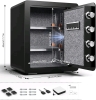 New - BONANO 2.0 Cub Fireproof Safe Box , Fireproof Waterproof w/Touch Screen Keypad - 3