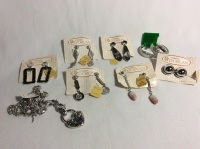 Vintage D&rsquo;ORLAN Jewelry Earrings 14k Gold Wires & Signed Necklace