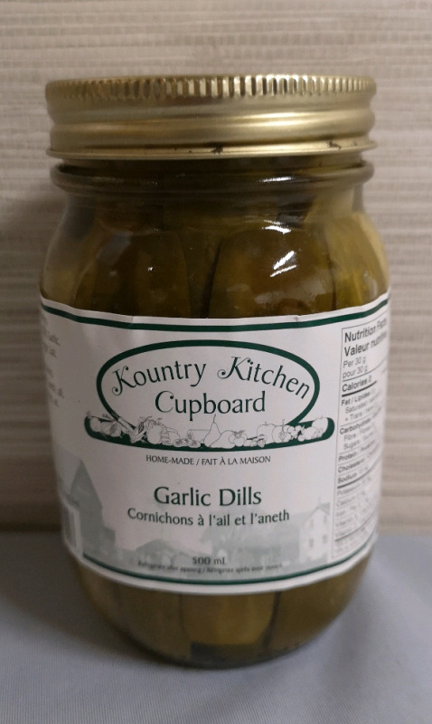 New Kountry Kitchen Cupboard Garlic Dills - 500 mL