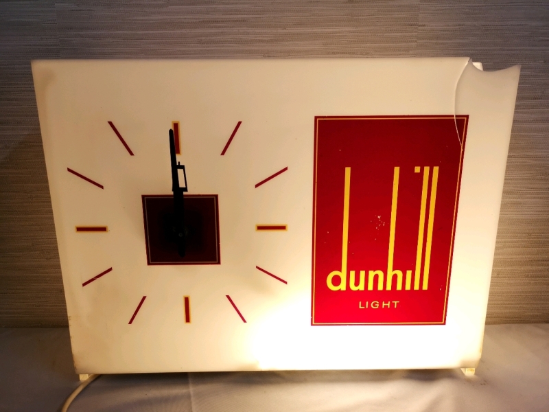 Vintage Dunhill Light Clock Light - Double Sided - Light Works