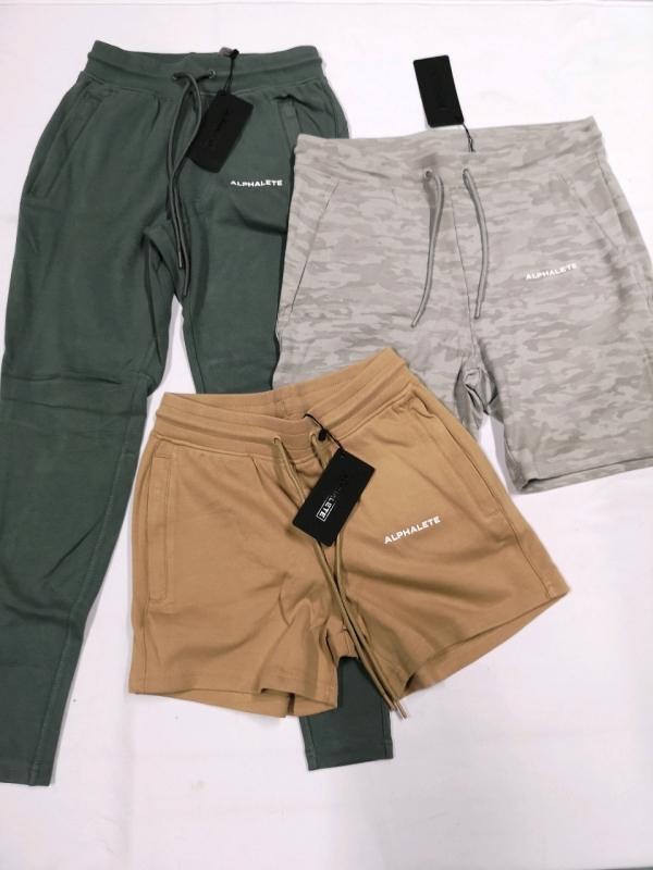 3 New ALPHALETE Size Small Men's & Women's Shorts & Jogger