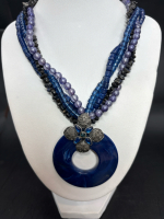 Blues & Lilac Necklace Simon Chang Vancouver