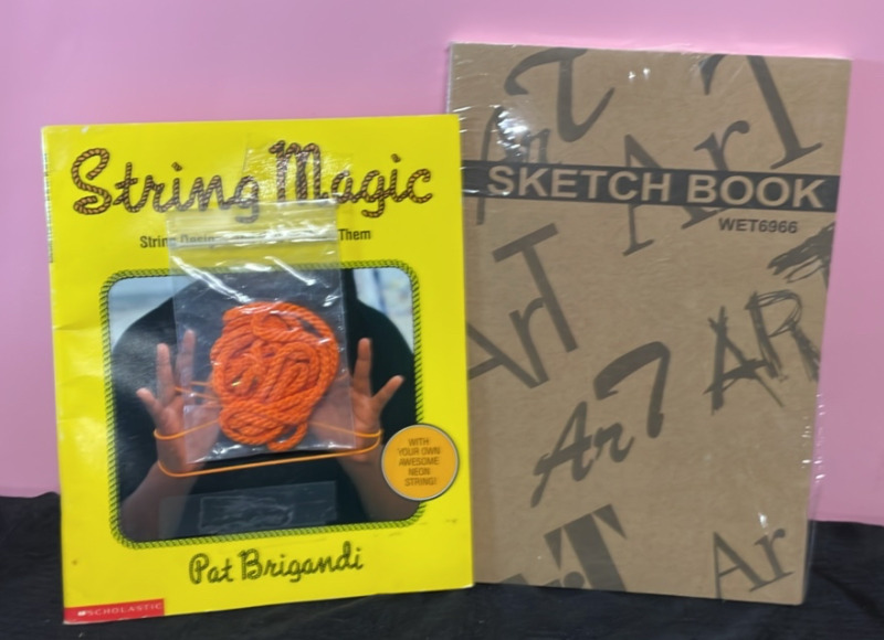 String Magic instructional booklet and NEW sketchbook