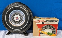 Vintage Hotwheels Super Rally Case and Speedometer