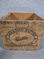 Vintage Wooden Canadian Butter Crate