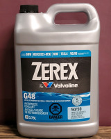 New - Valvoline Zerex G48 50/50 Prediluted Antifreeze coolant , 3.78L