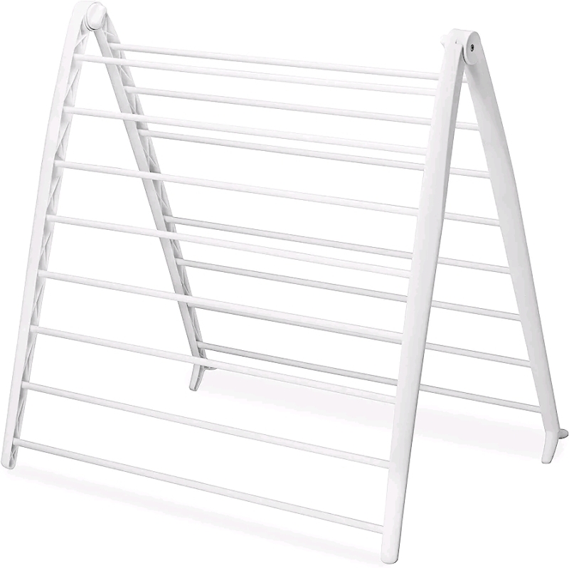 New - Whitmor Spacemaker Drying Rack, White