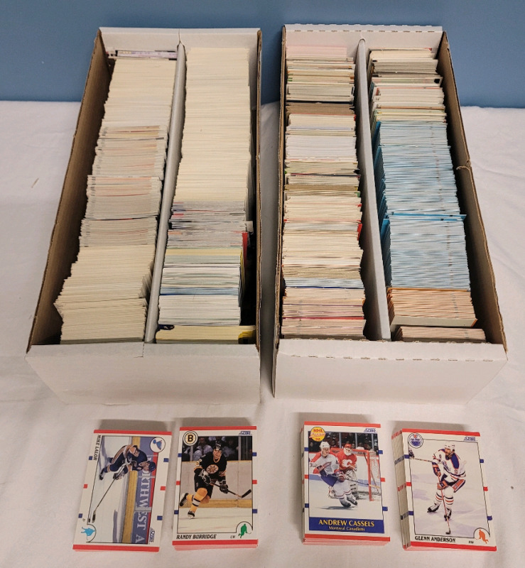 NHL Hockey & MLB Baseball Trading Cards , 1000+ Cards . Topps , Score , Leaf , OPC