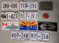 Vintage Ontario License Plate Lot . Pairs & Singles