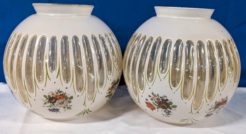 2 "Gone with the Wind" Lamp Globes