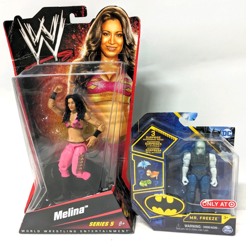 New WWE Melina Series 5 Wrestling Action Figure & Target Exclusive DC Comics Batman Villain Mr. Freeze