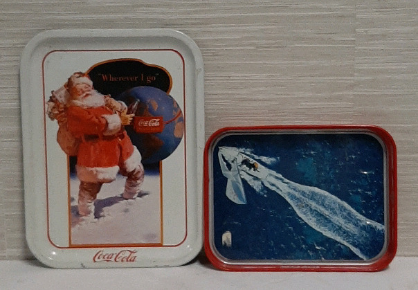 Vintage 2 Coca Cola Trays