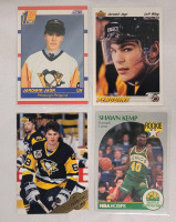 1991 Score Jaromir Jagr RC + Two J. Jagr Cards & 1990-91 NBA Hoops Shawn Kemp RC