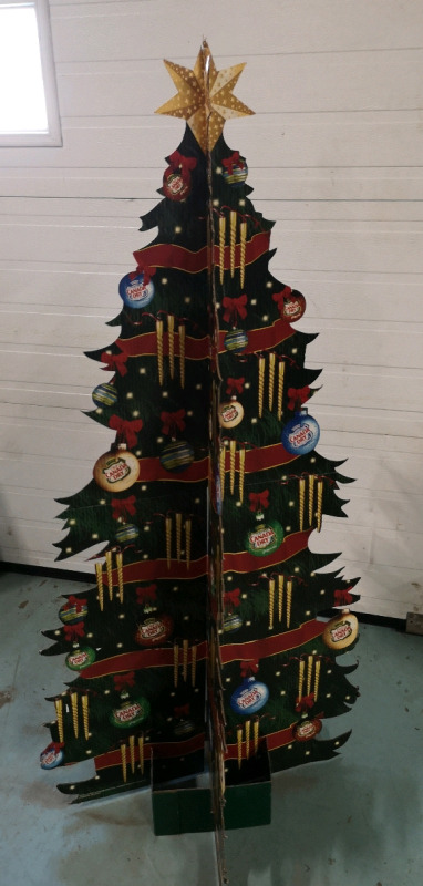 5ft Cardboard Canada Dry Christmas Tree