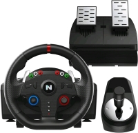 NiTHO Drive Pro ONE Competition Gaming Racing Wheel with Separate Shifter and Floor Pedals for PC, 270 Degree Zero Dead Zone Steering Wheel, Driving Car Simulator - for PC Simulation Games Only