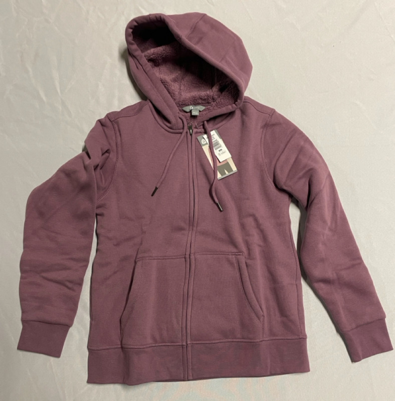 NEW Sierra Designs Purple Zip up Sweater with hood