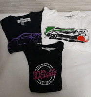 NEW 3 80 Eighty Tshirts 2 Men's Large and a Womans Cropped Tank in Medium