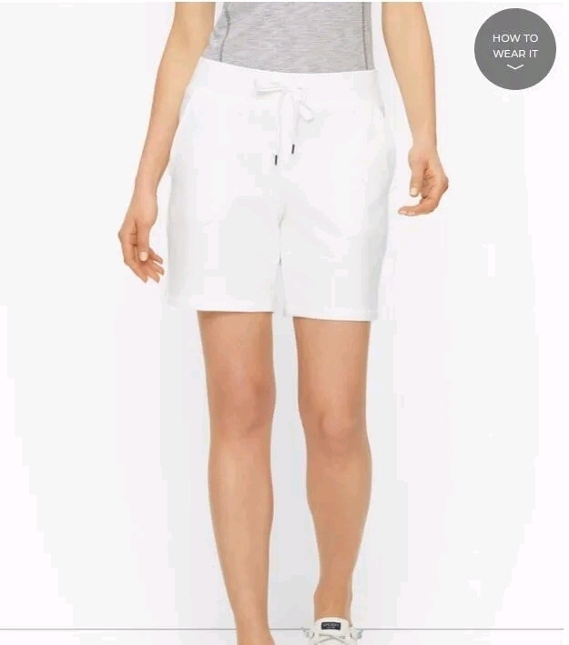 NEW Talbots Pima French Terry Shorts Size L