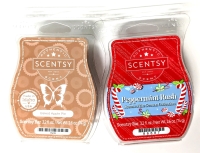 2 New SCENTSY BARS 74g ea (Baked Apple Pie & Peppermint Rush)