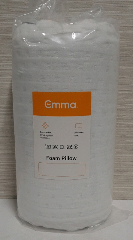 NEW Emma Foam Pillow 70 X 40cm