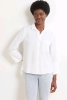 New ANTHROPOLOGIE Shirt Tail Button Down Shirt: Size XS