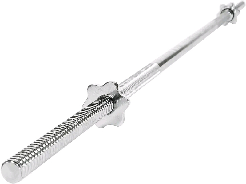 New Sunny Health & Fitness 60" Threaded Chrome Barbell Bar