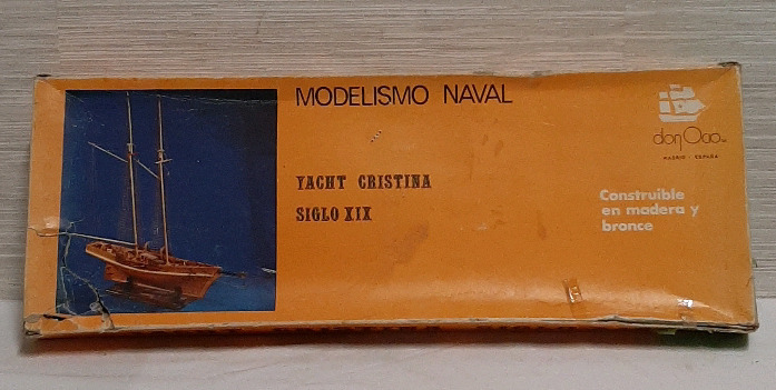 Vintage donOcio Model Yacht Cristina Siglo XIX Can not very all contents sold as is