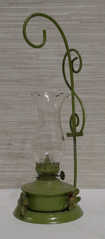 Vintage Green Outdoor Lantern 11 25 X 4"