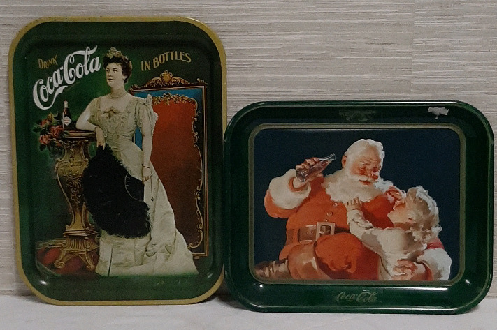 Vintage 2 Coca Cola Trays