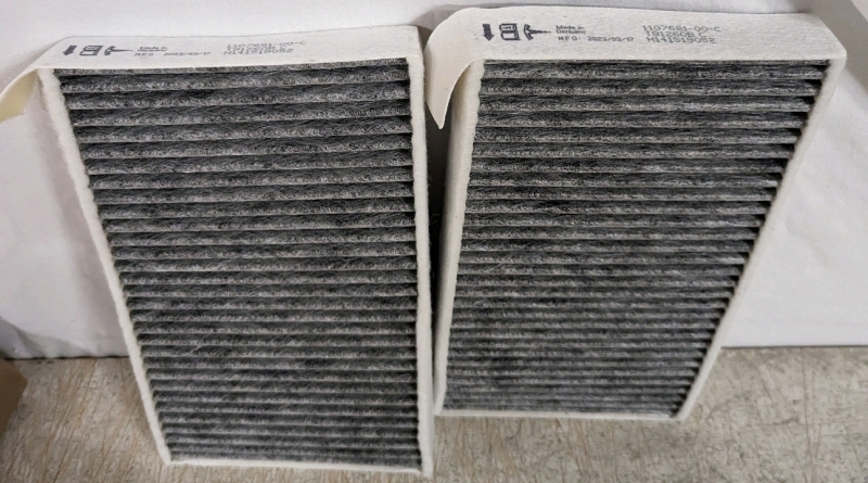2 Tesla Model Y Air Cabin Filter