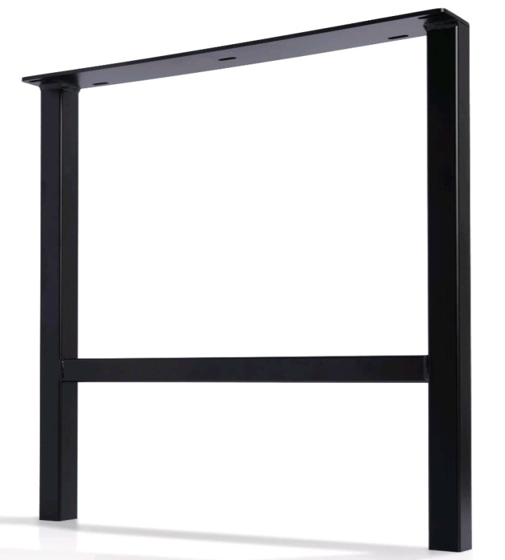 New - Keelson Premium Metal H-Frame Table Legs . Measures 24" wide & 30" tall , black