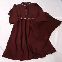 NEW Womans Tunic with Pants. Beadwork on the collar and belt Size XXL