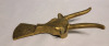 Vintage Brass Steer Longhorn Boot Jack . Measures 10" long - 3