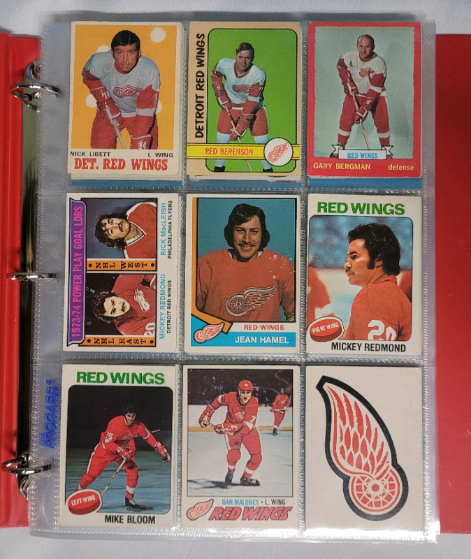 1970 - 2021 Detroit Red Wings NHL Hockey Trading Card Singles , 188 Cards No Doubles