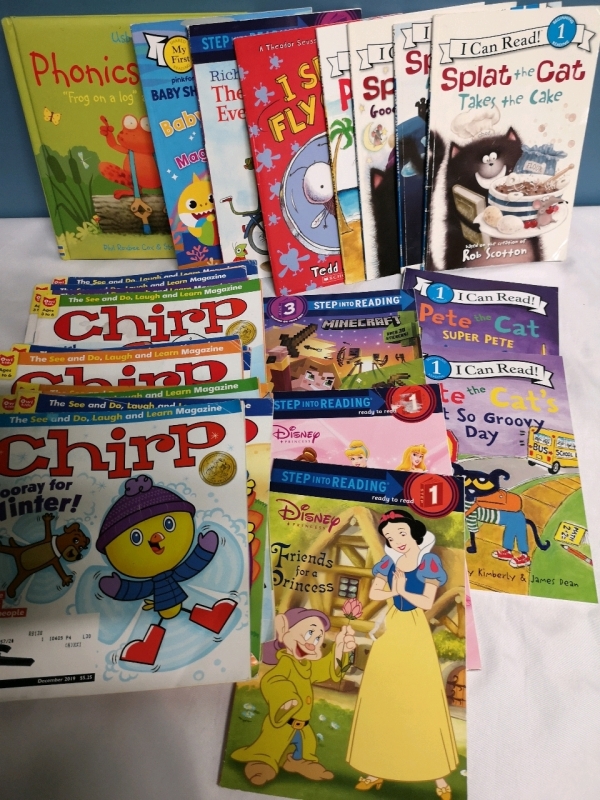 Kid's Learning To Read Books + Chirp Magazines